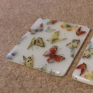 Gedruckte schöne Schmetterlinge Untersetzer