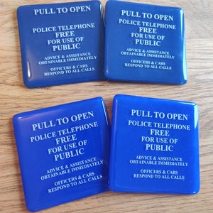 Police Box Message Coaster image 3