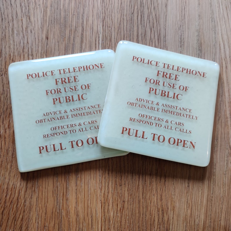 Police Box Message Coaster image 2