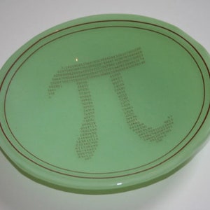 Geeky Pi Bowl Three Designs, Made to Order in any Colour, Pi Day, 3.14, Maths Geek, Equations, Nerd, Decimal, Digits, Numbers, Mathematics Design Two