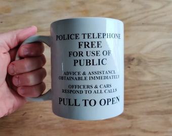 Police Box Message Mug