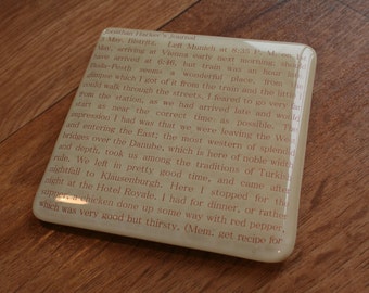 1 x Literary Coaster - made to order with any out of copyright book