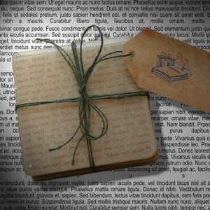 Set of 4 Literary Coasters - With Tag