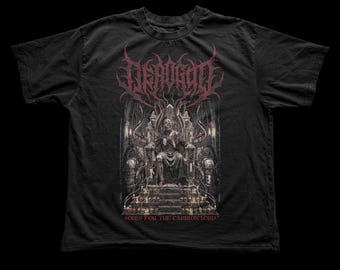 Camiseta de metal Dead Emperor - ¡Trono Dorado! Camiseta estilo 40k