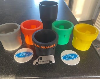 Ford transit mk7 bottle can drink holder xl 500ml pair