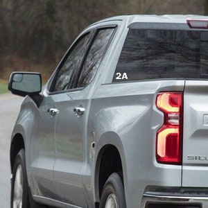 2A-Second Amendment Vinyl Decal Sticker