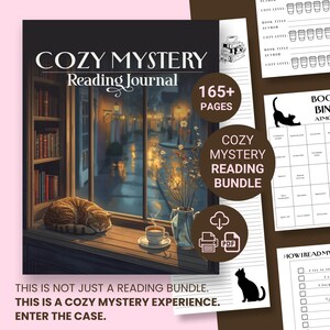 Book Lover Gift Cozy Mystery Reading Bundle, Printable Journal & Clue Cards PDF, Reader Kit