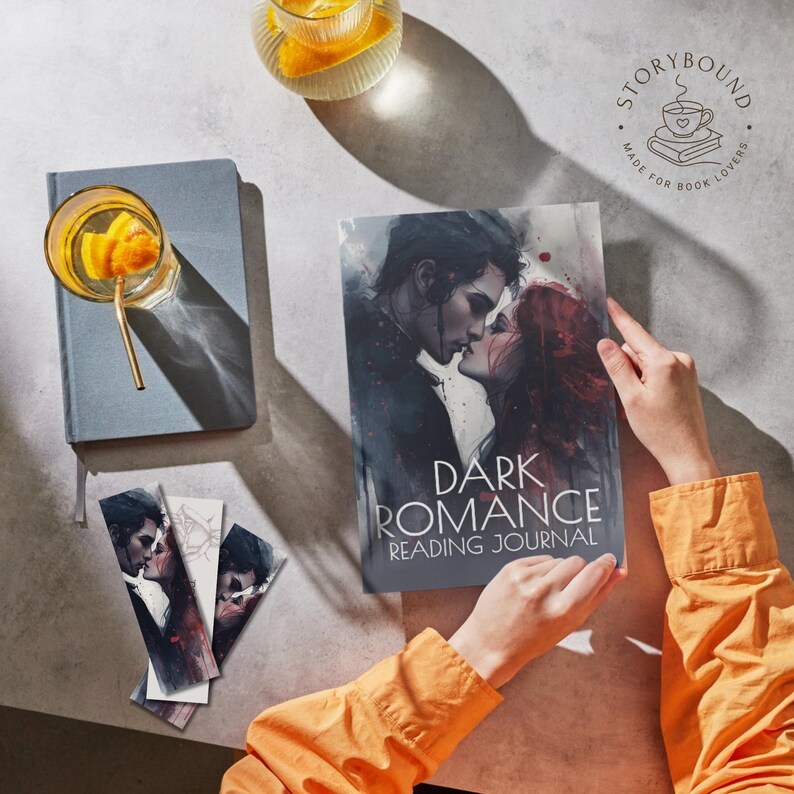 Dark Romance Reading Ritual Set PDF, Book Journal & Challenge Pack ...