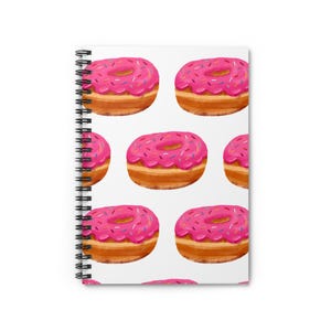Donut-Themed Spiral Notebook | Cute Journaling, Gift for Food Lovers, School Supplies, Stationery