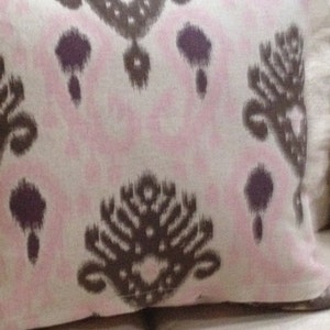 World Wide Barbados Ikat Blush Pillow Cover  2 Available 20&quot; x 20&quot;