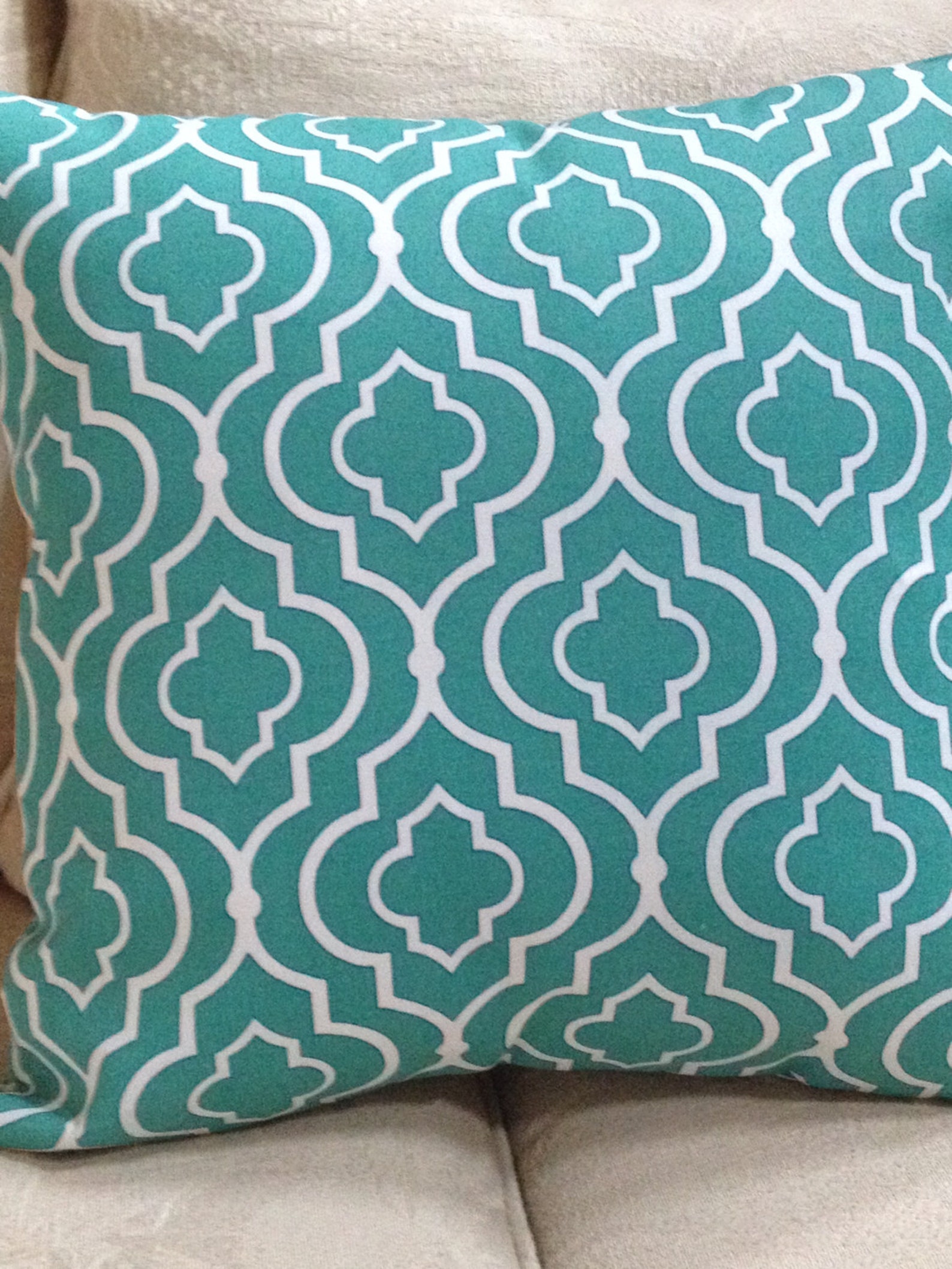 Premier Print Morrow /teal//white Pillow/covers 20.00 Ea. 2 Etsy