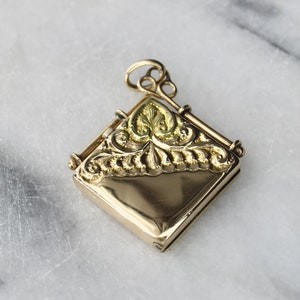 Antique Victorian 14k Rose Gold Locket with Monogram