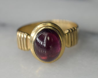 Vintage 14k Gold Garnet Ring c.1990s