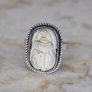 Vintage Egyptian Revival Scarab Ring