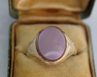 Antique 18k Gold Signet Ring with Sardonyx Stone