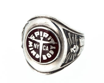 Vintage Klasse Ring Sterling Silber 1971 NY CA