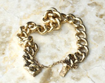 Antique Russian Hallmarked 14k Gold Chain Bracelet