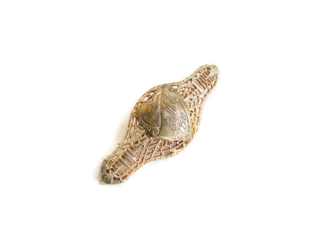 ヴィンテージ ワールドフェア 1940 フィリグリー ブローチ - Etsy 日本