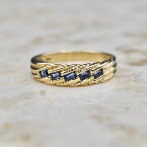 Vintage 70s band ring - Gem