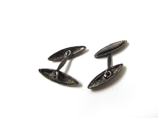 アンティーク カフスボタン スターリングシルバー 1920年代頃 - Etsy 日本