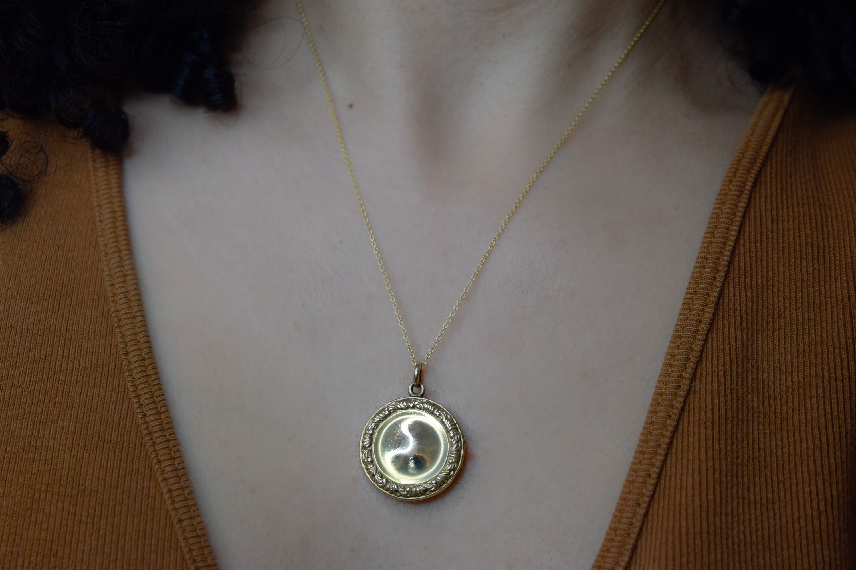 Antique Gold Filled Locket - Etsy Australia