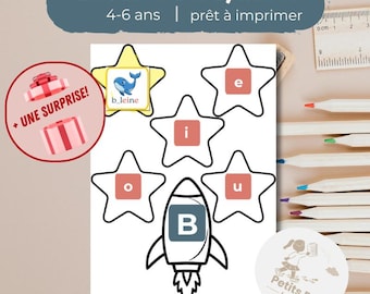 Activity booklet for learning syllables – A fun Montessori-style activity for preschool children (ages 4+) – Printable PDF file