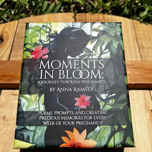 Blühende Momente | Schwangerschaft Poesie Journal & Andenken | Geschenk für Werdende Mutter | Baby-Dusche-Geschenk | Self-Care für werdende Mütter