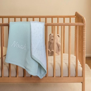 Personalised baby blanket, Baby blanket with embroidered name, Personalised gifts for babies, Embroidered baby blanket, Gifts for babies