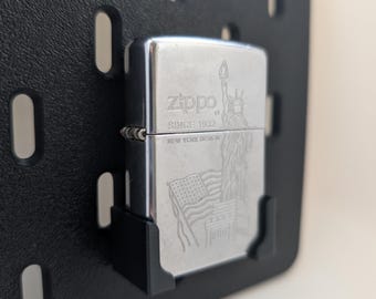 Soporte Zippo impreso en 3D para panel perforado IKEA SKÅDIS, accesorio organizador de taller.