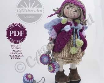 Crochet Pattern for Doll LUMI, pdf (Deutsch, English, Français, Nederlands, Español, Italiano)