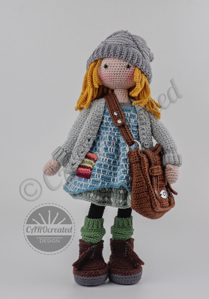 Modèle au crochet CAROcréé pour la poupée amigurumi JOLA Modèle numérique au crochet image 3