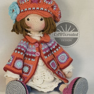 Crochet Pattern for Doll ZOEY, pdf Deutsch, English, Français, Nederlands, Español, Italiano image 4