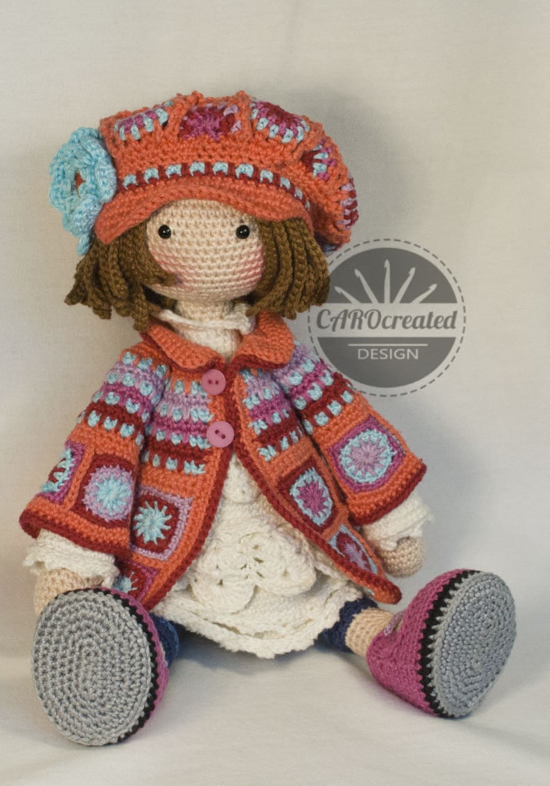 Crochet Pattern for Doll ZOEY, pdf Deutsch, English, Français, Nederlands, Español, Italiano image 4