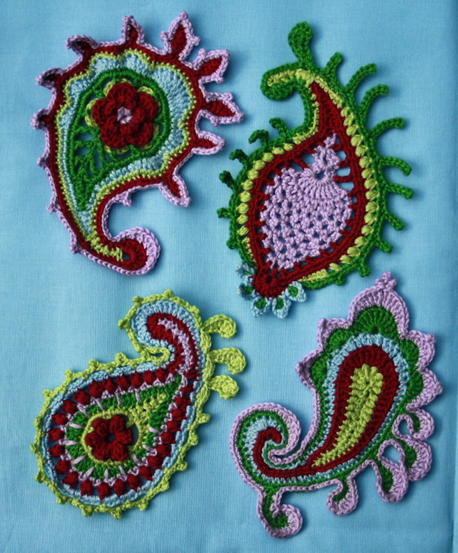 Paisley swirl crochet pattern Etsy