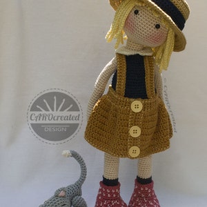 Crochet Pattern for Doll TESSA, pdf (Deutsch, English, Français, Nederlands, Español, Italiano) image 4