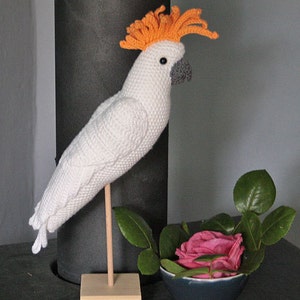 Amigurumi WHITE COCKATOO crochet pattern, PDF in English, Deutsch, Nederlands image 6