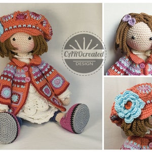 Crochet Pattern for Doll ZOEY, pdf Deutsch, English, Français, Nederlands, Español, Italiano image 8