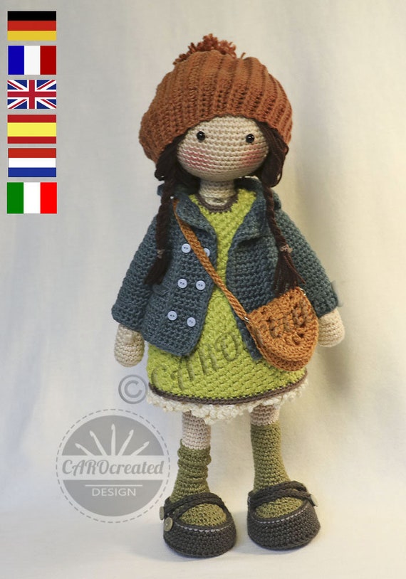 Crochet Pattern for Doll JULIE pdf Deutsch English | Etsy