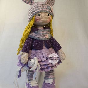 Crochet pattern for doll ALINA, pdf Deutsch, English, Français, Nederlands, Español, Italiano image 4