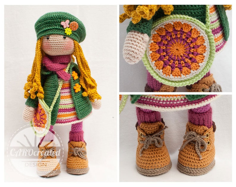 Crochet pattern for doll IDA, pdf Deutsch, English, Nederlands, Español, Français, Italiano image 4