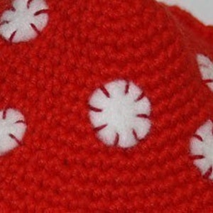 Mushroom crochet pattern Toadstool x1, PDF in English, Deutsch, Dutch image 4