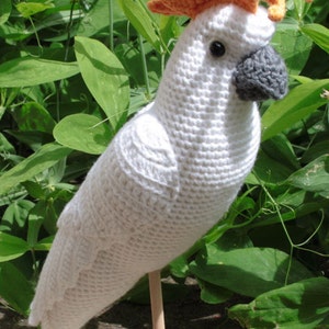 Amigurumi WHITE COCKATOO crochet pattern, PDF in English, Deutsch, Nederlands image 4