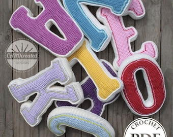 Gehaakt alfabetpatroon – set van 10 letters (pdf)