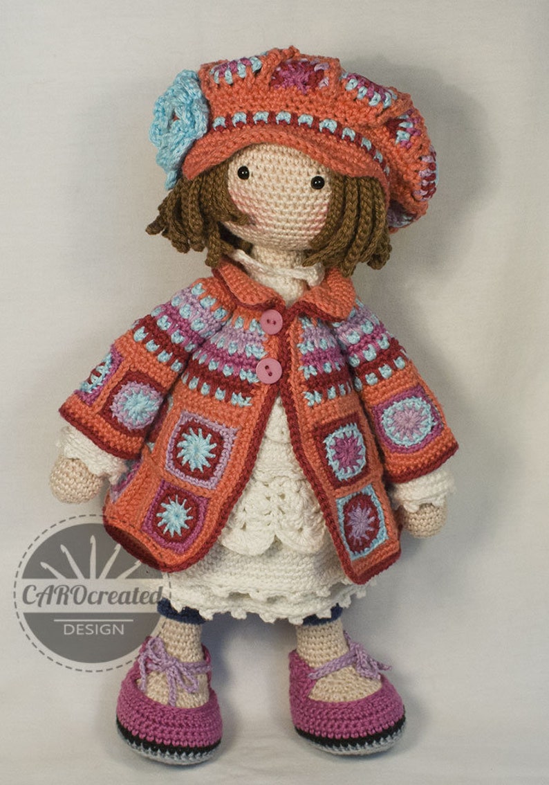 Crochet Pattern for Doll ZOEY, pdf Deutsch, English, Français, Nederlands, Español, Italiano image 6