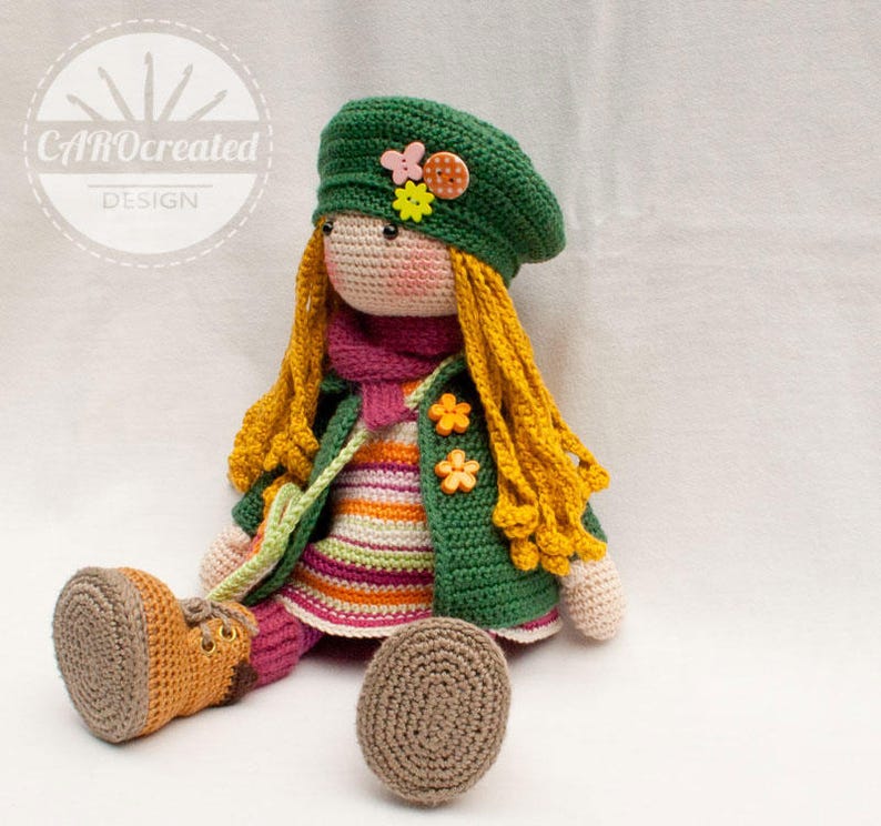 Crochet pattern for doll IDA, pdf Deutsch, English, Nederlands, Español, Français, Italiano image 5