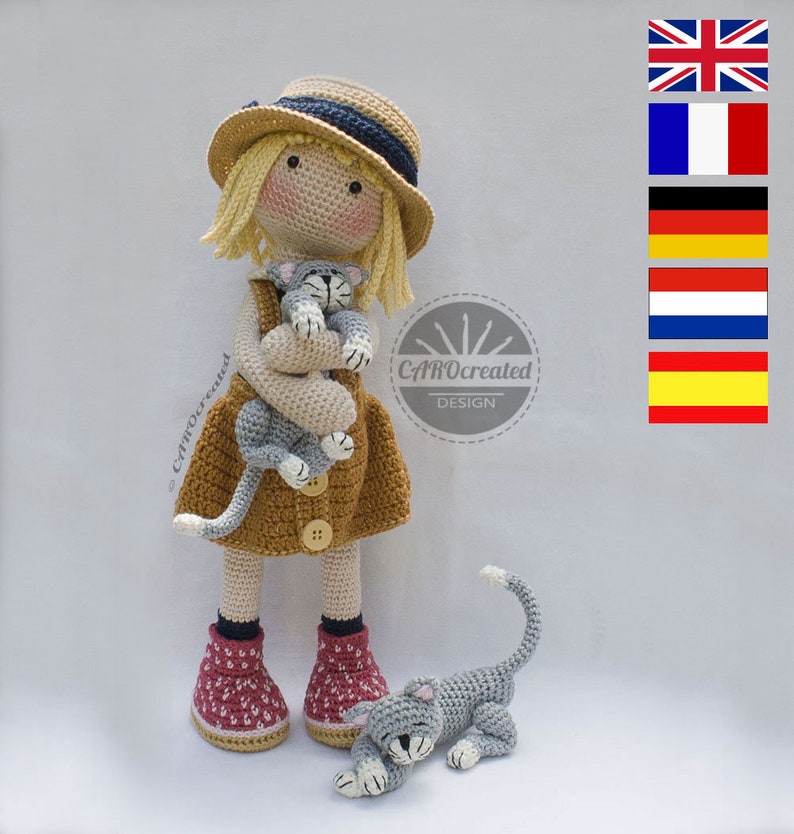 Crochet Pattern for Doll TESSA pdf Deutsch English image 0