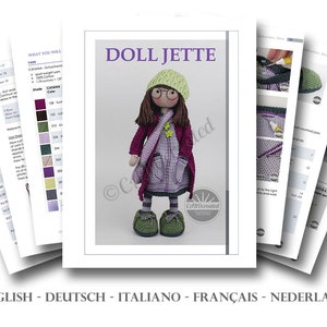 Crochet pattern CAROcreated for the amigurumi doll JETTE digital crochet pattern pdf image 2