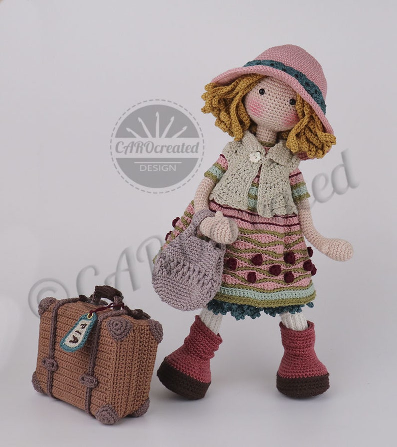 Amigurumi Crochet Doll Pattern, Doll PIA, pdf Deutsch, English, Français, Nederlands, Español, Italiano image 5