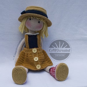 Crochet Pattern for Doll TESSA, pdf Deutsch, English, Français, Nederlands, Español, Italiano image 9