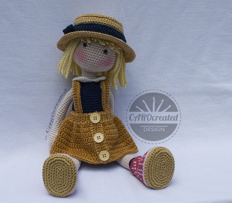 Crochet Pattern for Doll TESSA, pdf (Deutsch, English, Français, Nederlands, Español, Italiano) image 9